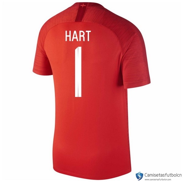 Camiseta Seleccion Inglaterra Segunda equipo Hart 2018 Rojo